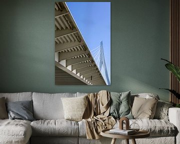 Erasmusbrug Rotterdam (kleur) van Rick Van der Poorten