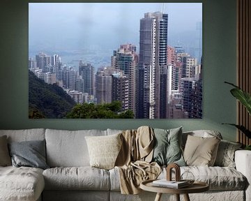 Hong Kong - Uitzicht vanaf Victoria Peak van t.ART