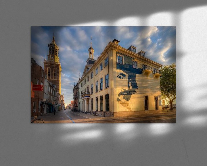 Sfeerimpressie: Oudestraat Kampen in het gouden uur van Erik Wilderdijk
