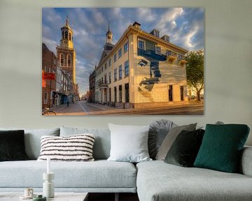 Oudestraat Kampen in het gouden uur van Erik Wilderdijk
