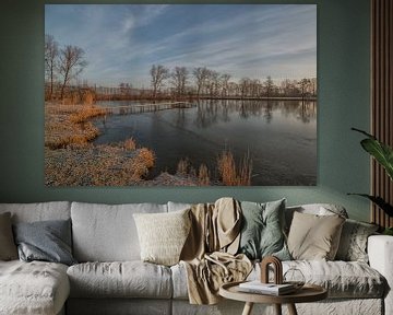 Lac avec jetée sur Moetwil en van Dijk - Fotografie