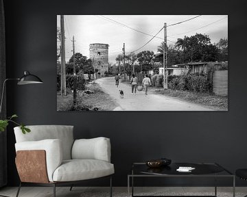 La vie à la campagne à Cuba - photo en noir et blanc