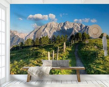 Watzmann east face sunrise by Dieter Meyrl