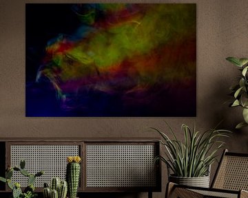 Kleurrijke Rook wolk van Marie-Claire Aling