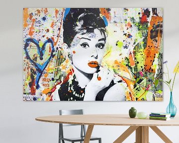 Audrey Hepburn - Liebe von Kathleen Artist Fine Art