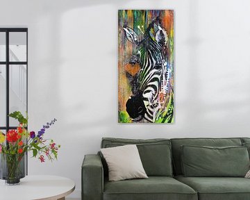 Zebra Liebe von Kathleen Artist Fine Art
