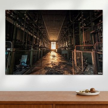 Old-fashioned electrical room.