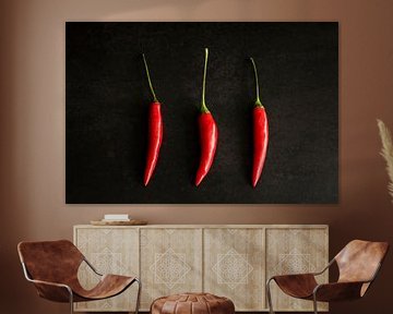 3 red peppers by Mister Moret