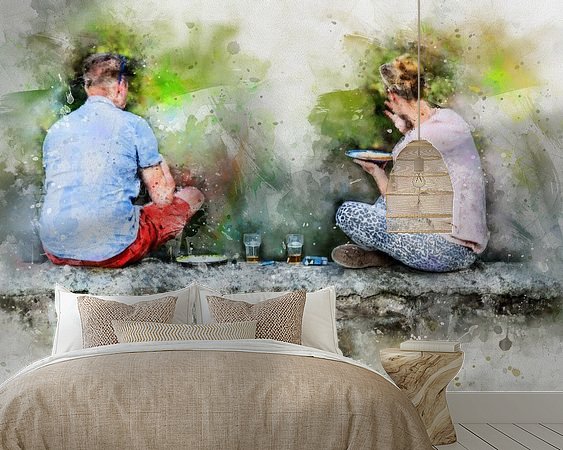 Example of the artwork in a room