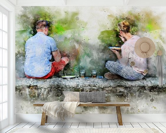 Example of the artwork in a room