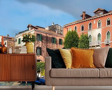 Mening van historische gebouwen in Venetië, Italië