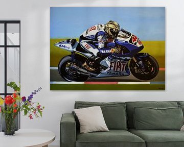 Jorge Lorenzo painting by Paul Meijering