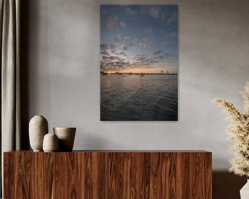 Hoogwater bij Prins Willem Alexanderbrug in Echteld van Moetwil en van Dijk - Fotografie