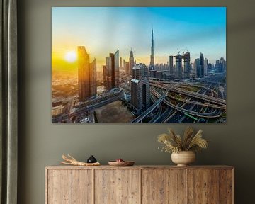 Dubai skyline by Dieter Meyrl