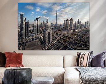 Dubai skyline by Dieter Meyrl