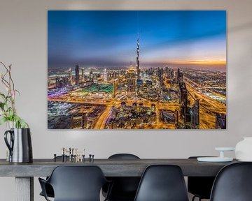 Dubai skyline by Dieter Meyrl