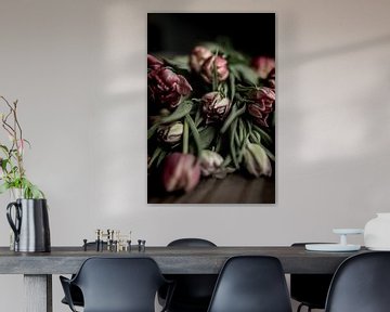 Tulpen close up | bildende Kunst Stillleben Farbfotografie | Wandkunst drucken von Nicole Colijn