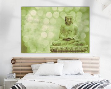 buddha light green von Hannes Cmarits