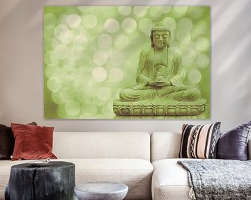 buddha light green by Hannes Cmarits