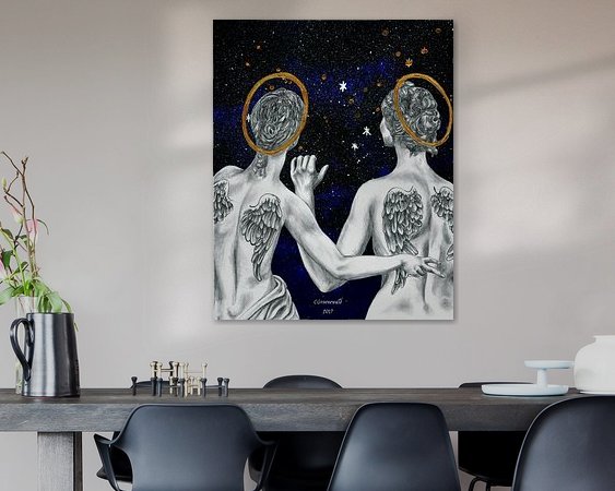 Example of the artwork in a room