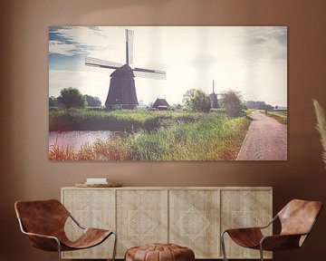 Mühle in Nord-Holland von Digital Art Nederland