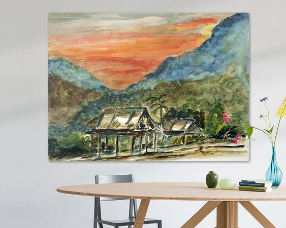 Example of the artwork in a room