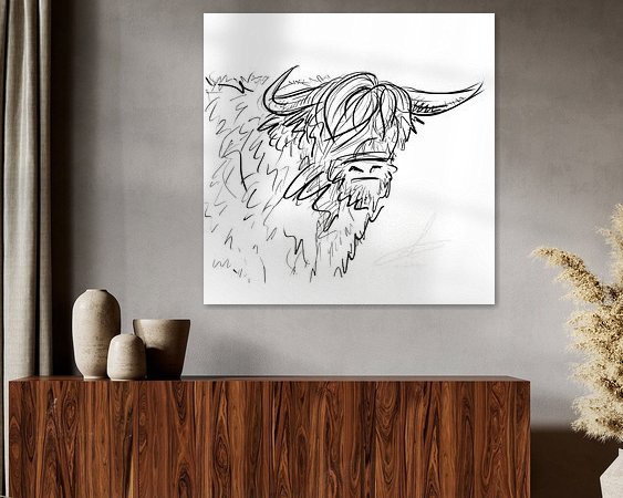 Example of the artwork in a room