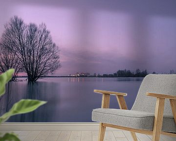 After sunset at the Amerongen weir and lock complex by Moetwil en van Dijk - Fotografie