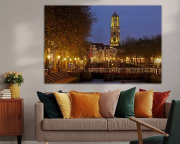 Weerdsluis, Oudegracht et tour jaune du Dom à Utrecht