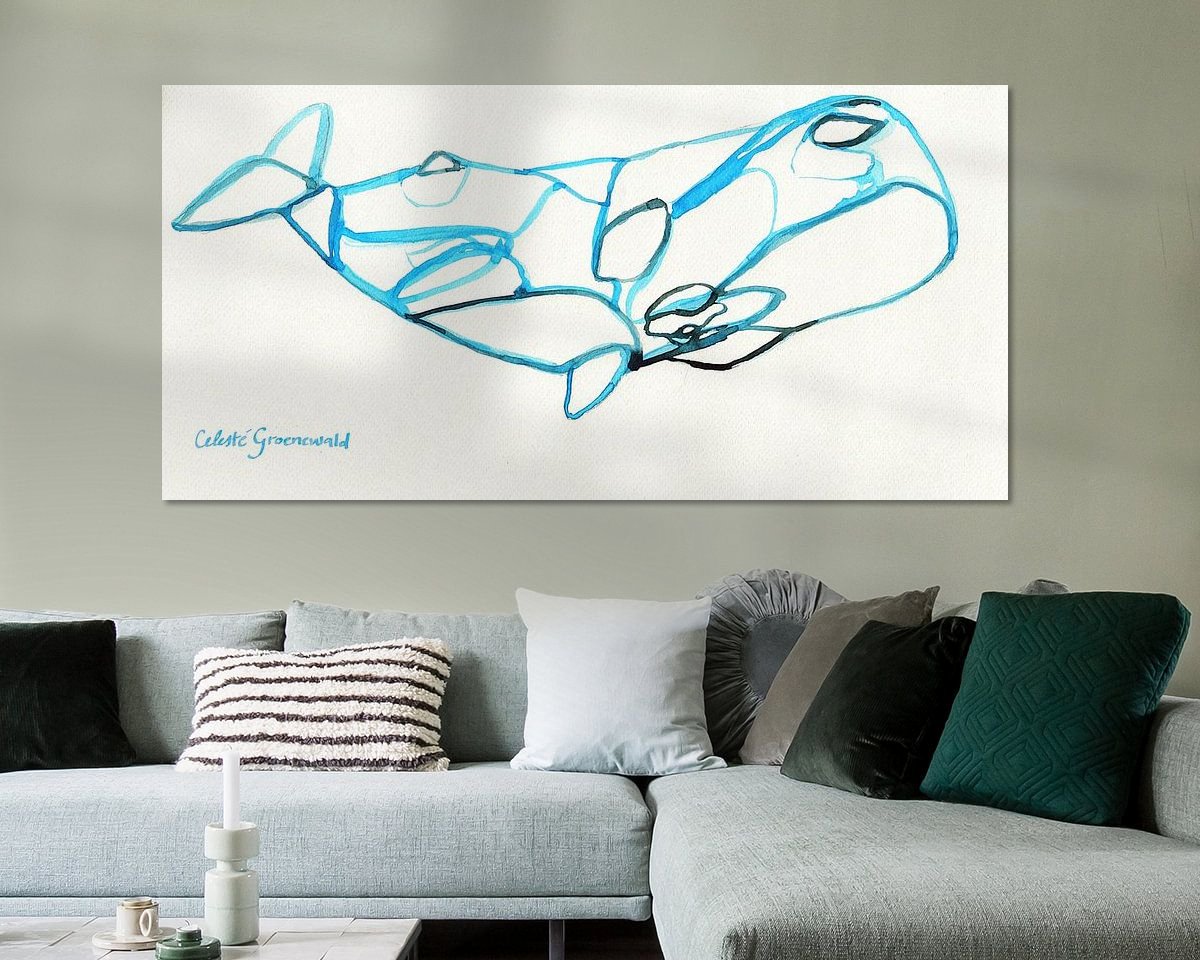 Example of the artwork in a room