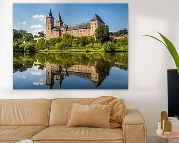 Kasteel Rochlitz met vijver in Saksen van Animaflora PicsStock