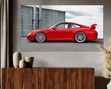 Porsche 911 GT3 Type 997 in origineel indiaans rood