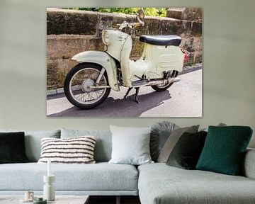 Simson Schwalbe Moped aus Ostdeutschland von Animaflora PicsStock auf  ArtFrame, Leinwand, Poster und mehr