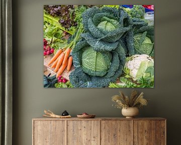 Verse groenten op de wekelijkse markt van Animaflora PicsStock