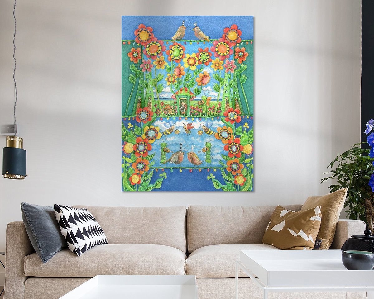 Example of the artwork in a room