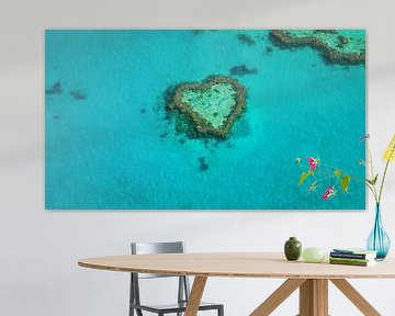 Heart Reef in the Great Barrier Reef by Martin Wasilewski
