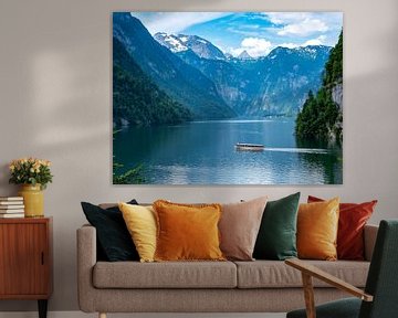 Vue sur le Königssee dans les Alpes de Berchtesgaden sur Animaflora PicsStock