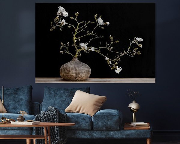 magnolia in vase