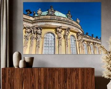 Het Sans Soucci paleis in Potsdam, Berlijn, Duitsland van WorldWidePhotoWeb