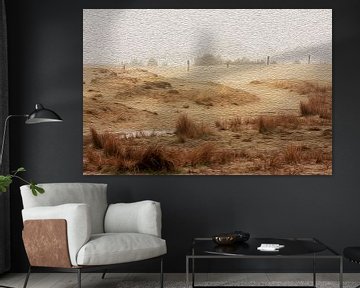 Un paysage de dunes au look moderne