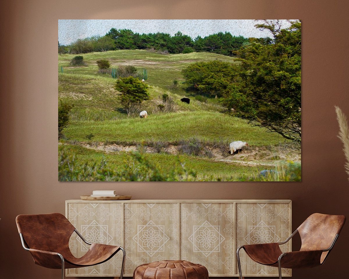 Example of the artwork in a room