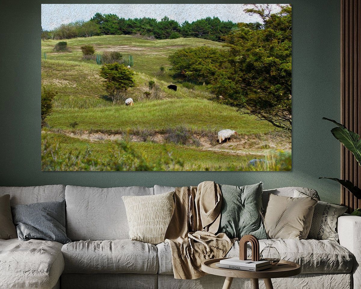 Example of the artwork in a room