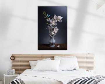 Stilleven | Orchidee | Wit van Sandra Hazes
