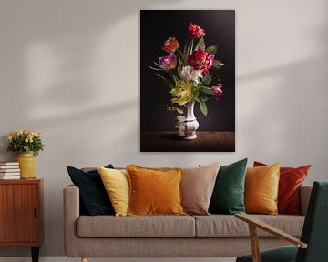 Stilleven collectie I - Tulpen van Sandra Hazes