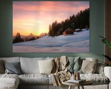 Winter Wonderland Zwitserland van Markus Stauffer