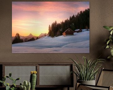 Winter Wonderland Zwitserland van Markus Stauffer