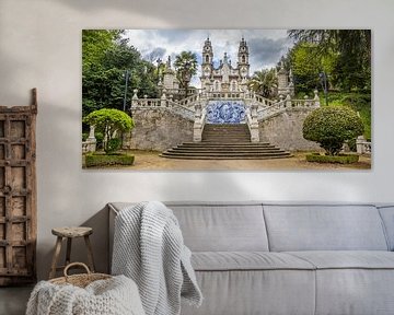 Bedevaartkerk Nossa Senhora de Remédios in Lamego, Portugal van Marc Venema