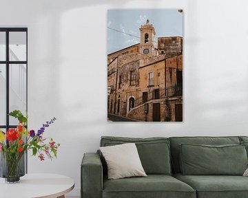 Church in the old part of Ragusa, Sicily Italy by Manon Visser