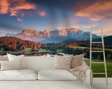 Mountain lake in the Bavarian Alps by Dieter Meyrl