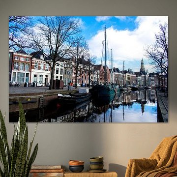 Hoge der A in binnenstad van Groningen